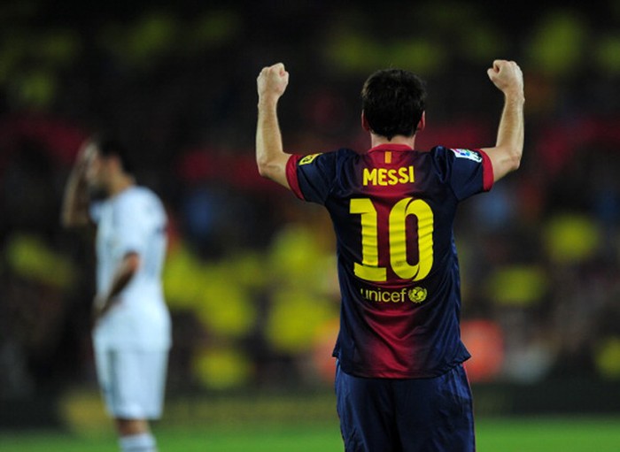 Khoảnh khắc ăn mừng cuồng nhiệt của Lionel Messi.